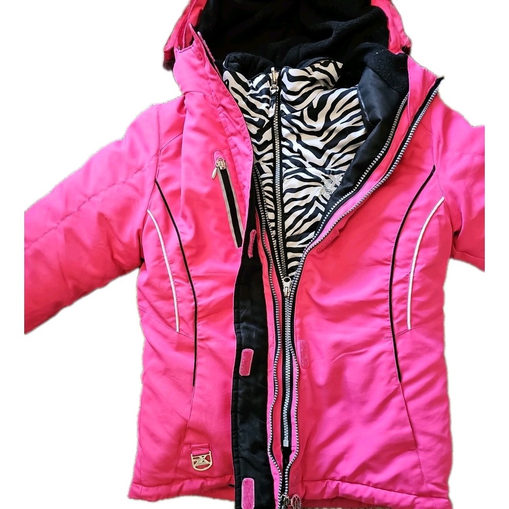 ZeroXposur Girls M 10/12 Heavyweight 4 in 1 Winter Coat Jacket